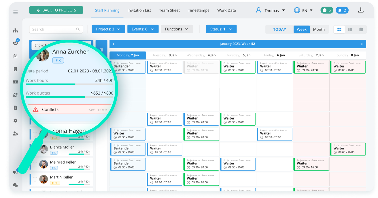 Calenderplanning