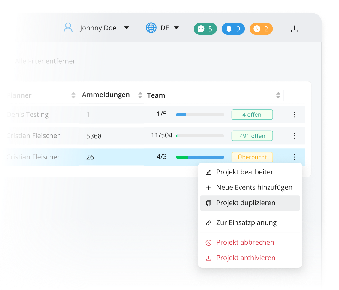 Arbeitspläne einfach kopieren