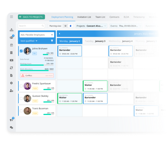 Fill open positions quickly and plan resources where they are needed