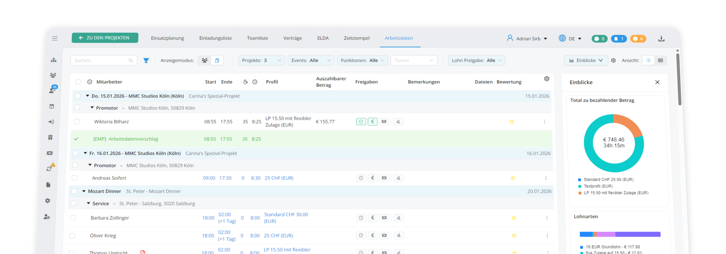 Export Reporting Header