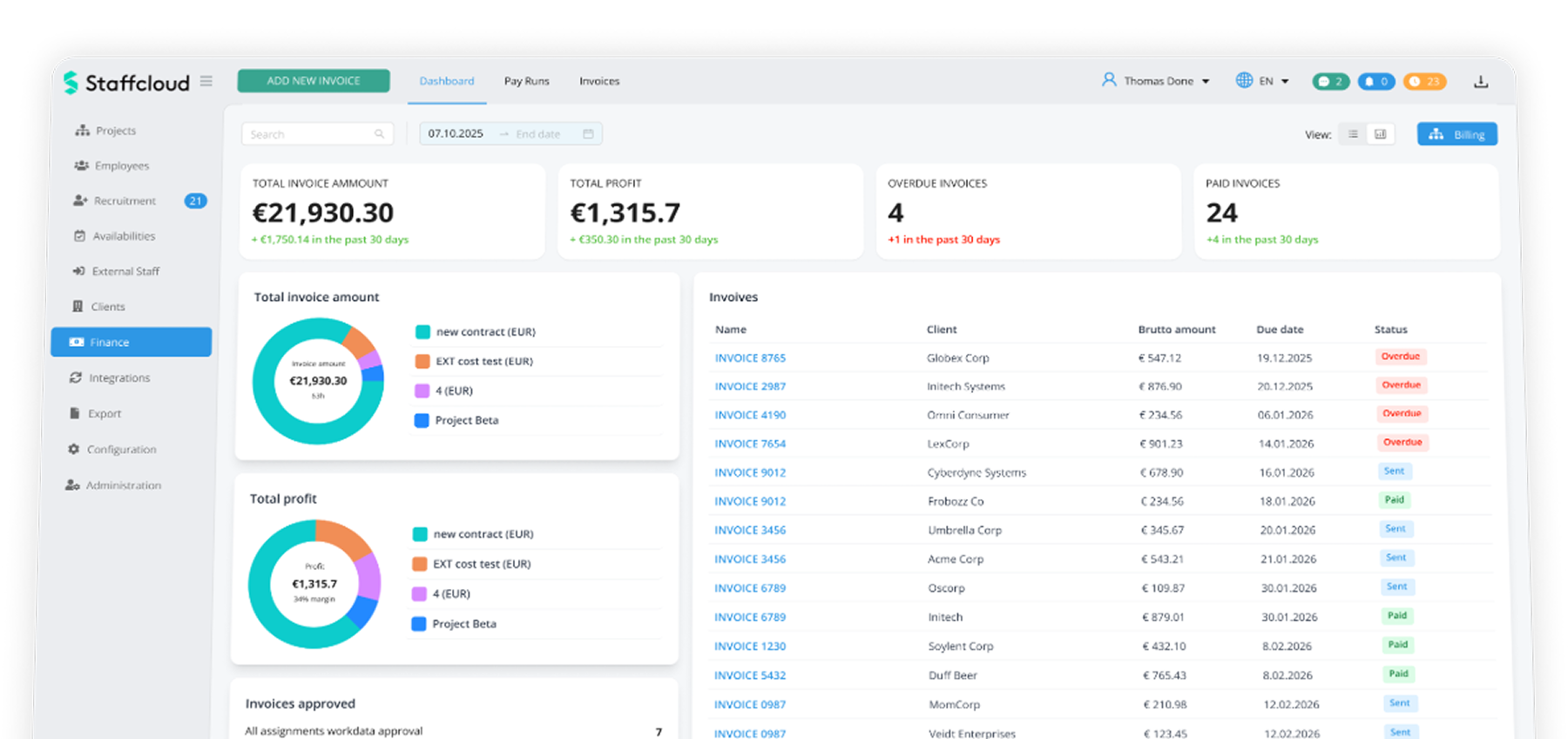 Invoicing hero
